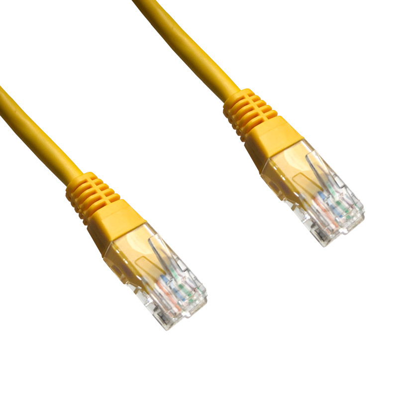 Cablu de legătură DATACOM UTP cat5e 0,25M galben