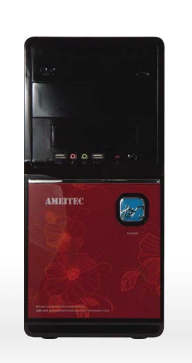 AMEI AM-C1002BR/Micro ATX/Negru și roșu