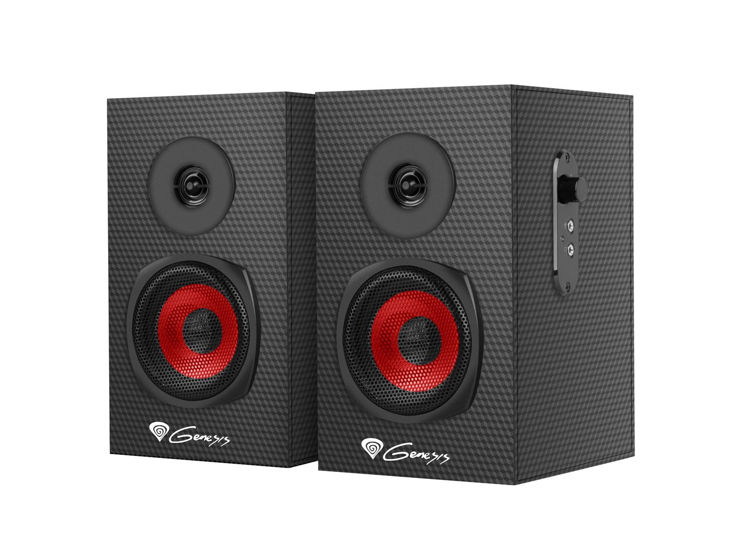 Difuzoare de gaming Genesis HELIUM 200/Stereo/20W/Negru-Roșu