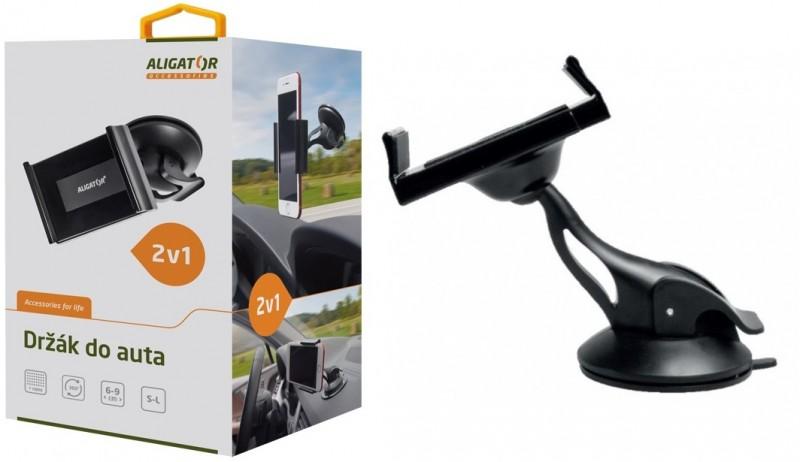 Suport auto Aligator HA02 2în1 cu brațe de presiune