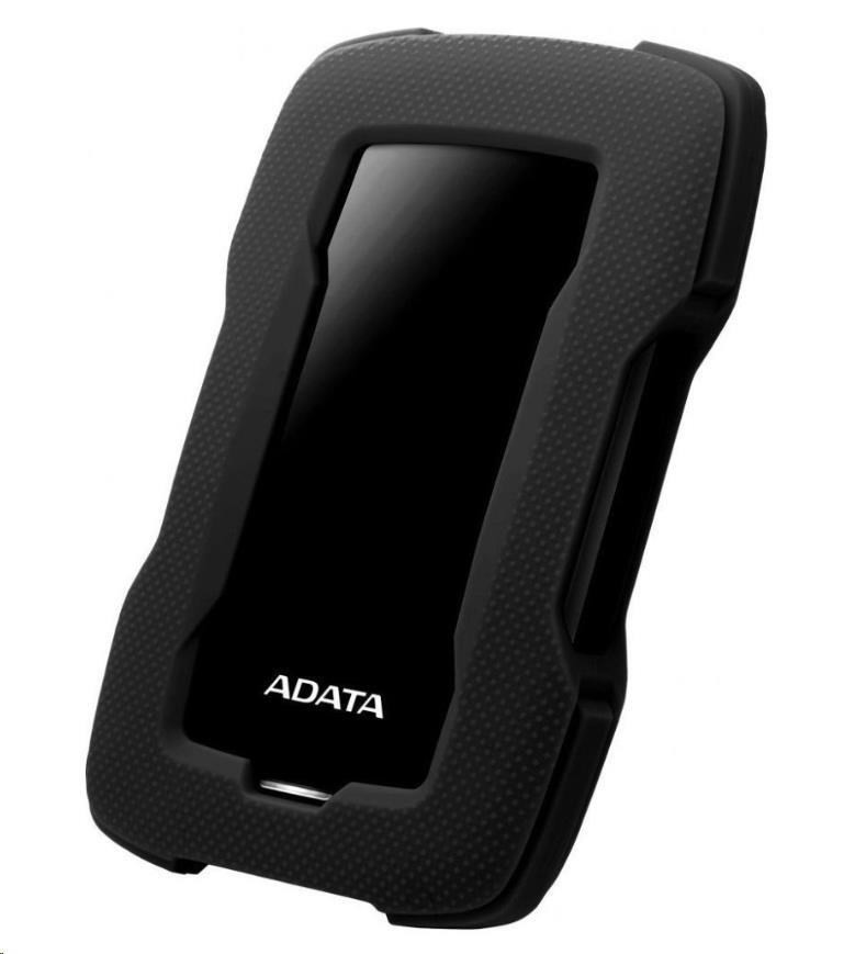 ADATA HDD extern 5TB 2, 5" USB 3.1 HD330, BLACK COLOR BOX, negru (cauciuc, rezistent la șocuri)