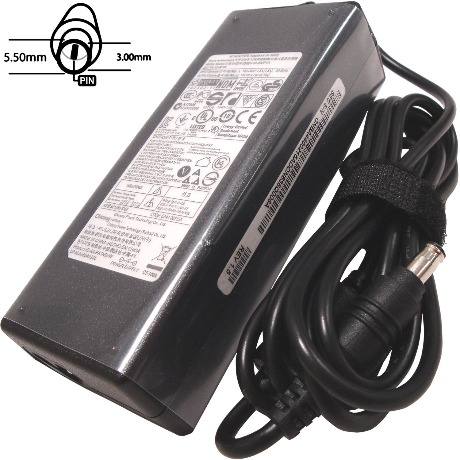 Adaptor de alimentare 90W, 19V 5.5x3.0, original Samsung