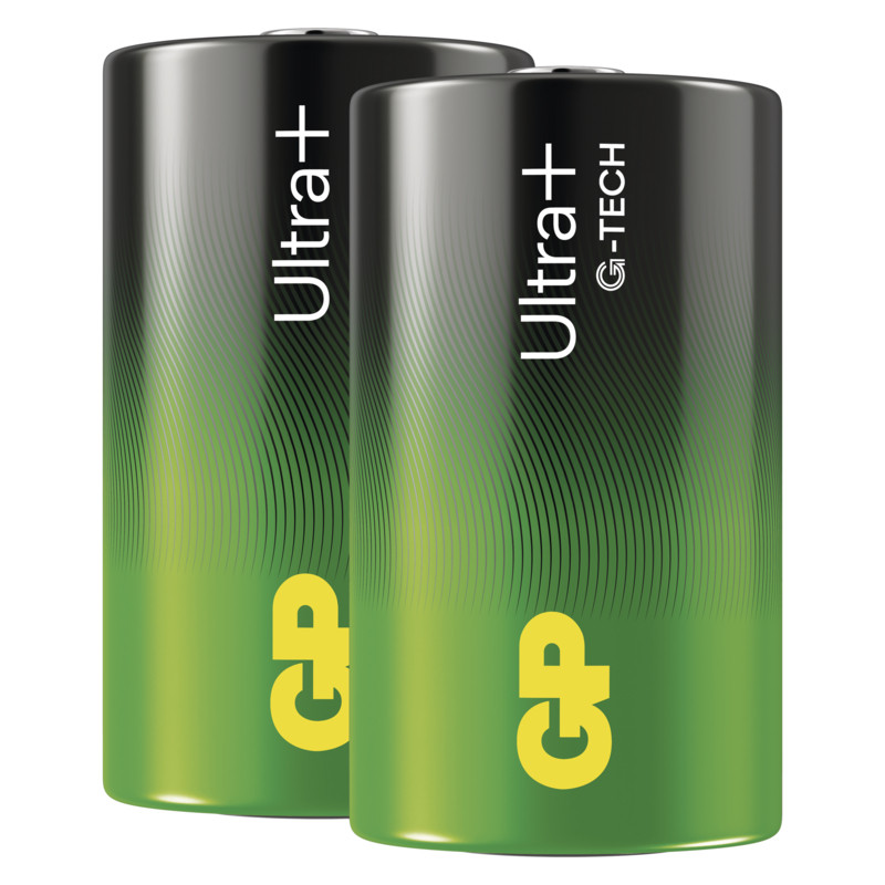 Baterie alcalină GP ULTRA PLUS D (LR20) - 2 buc.