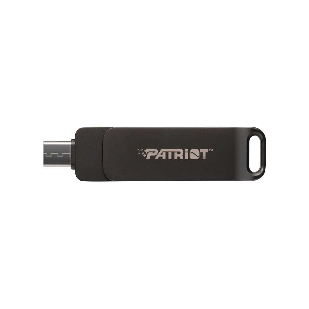 Patriot RAGE R550/64GB/USB 3.2/USB-A + USB-C/Negru