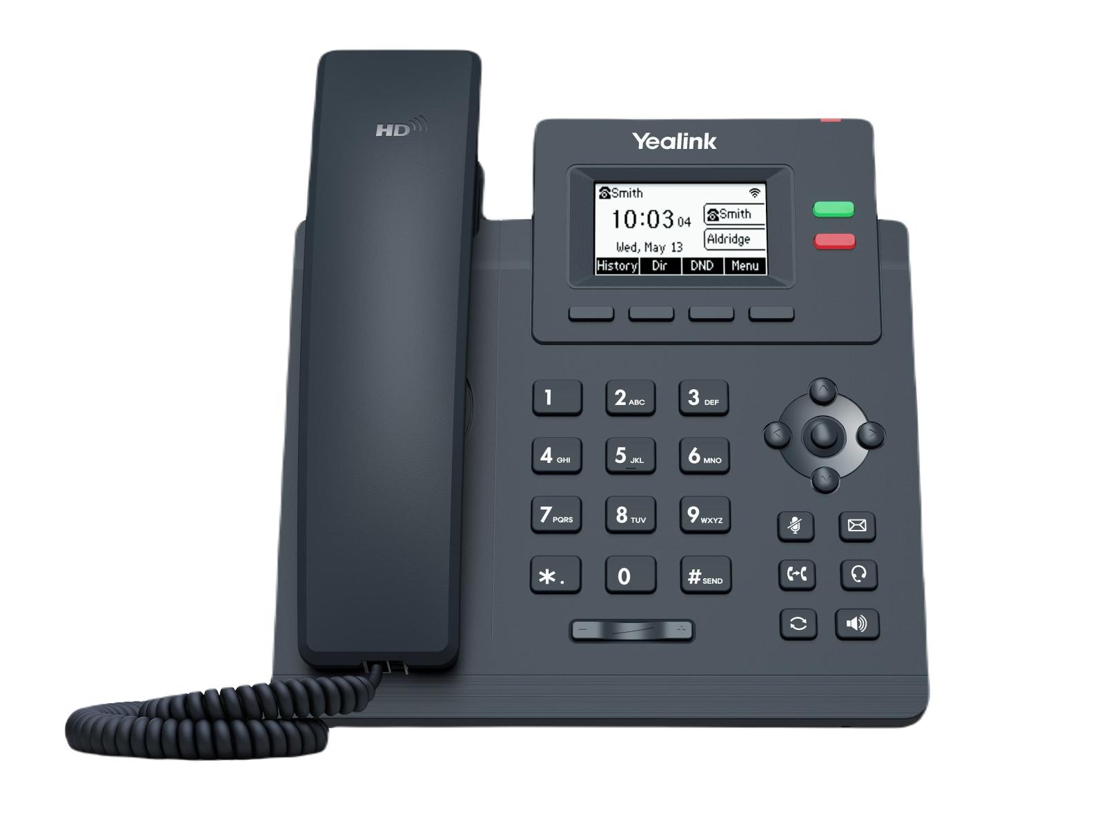 Telefon WiFi Yealink SIP-T31W, cu adaptor de alimentare