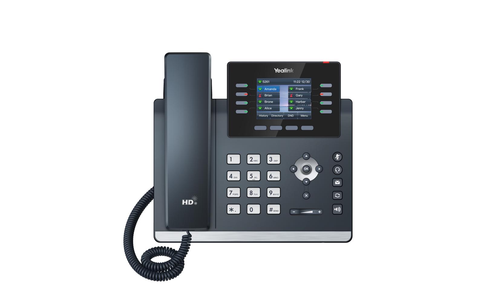 Telefon SIP Yealink SIP-T44W, PoE, LCD 2.8", 320x240, 21 de programe, Wi-Fi, Bluetooth