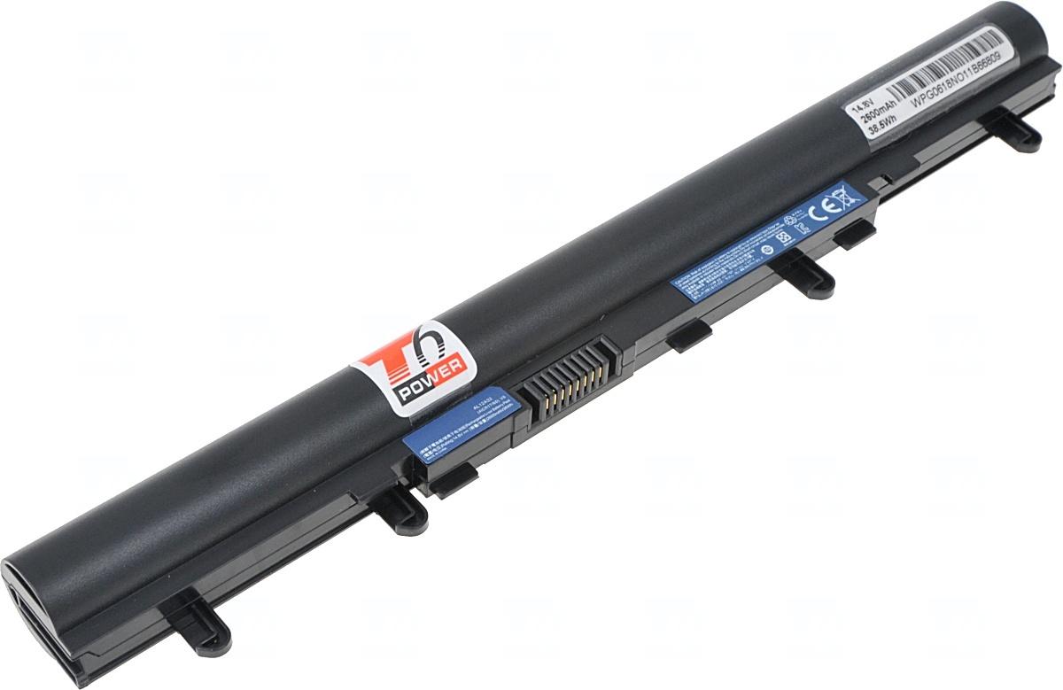 Baterie T6 Power pentru Acer Aspire V5-431, V5-471, V5-531, E1-410, E1-510, 2600mAh, 38Wh, 4 celule