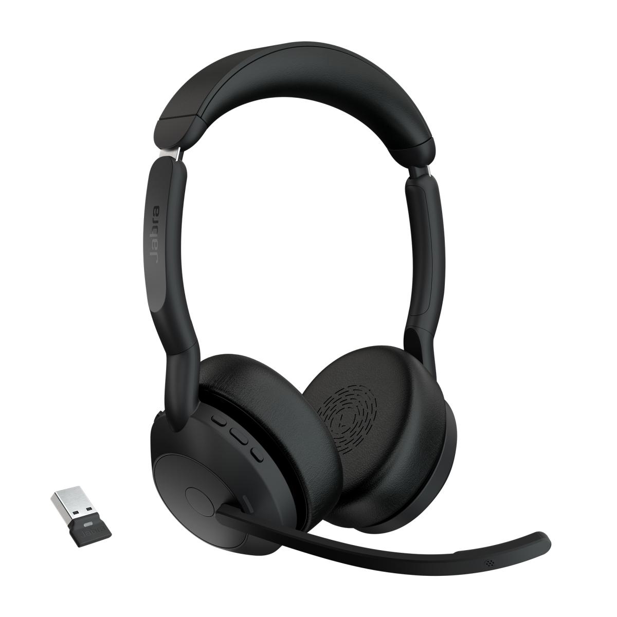 Jabra Evolve2 55/Stereo/ANC/USB/BT-USB/Wireless/Negru
