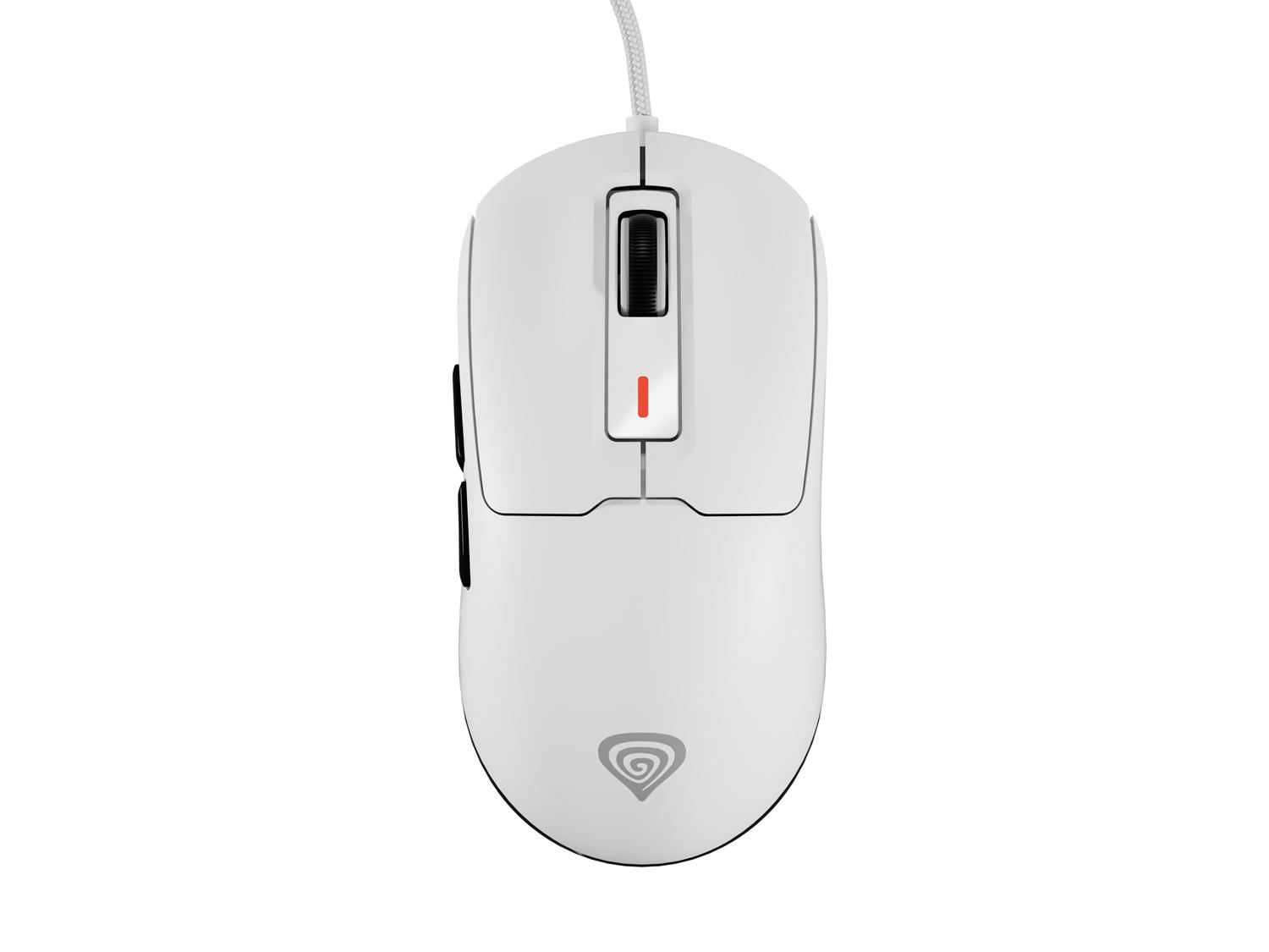Mouse pentru jocuri Genesis KRYPTON 660/Gaming/Optic/12.000 DPI/USB-A cu fir/Alb