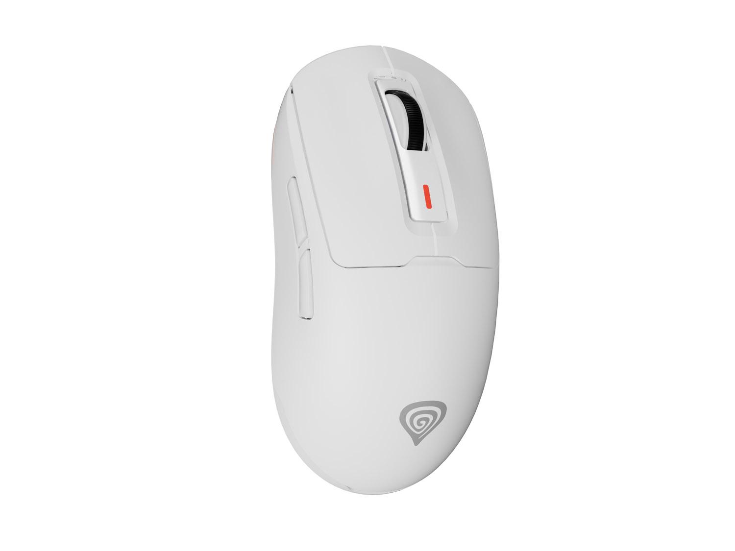 Mouse de gaming Genesis ZIRCON 660 PRO/Gaming/Optic/Pentru dreptaci/26.000 DPI/Fired+wireless/Alb
