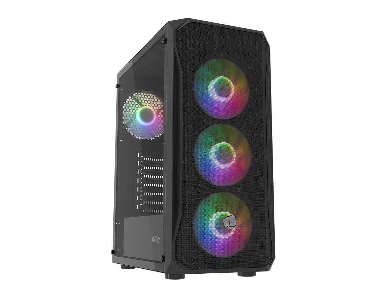 Carcasa PC Fury SHOBO/Midi Tower/Transpar./Negru