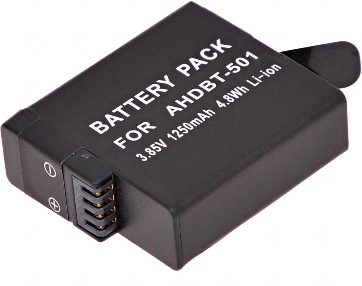 Baterie T6 Power pentru GoPro Hero5, Hero6 Negru, AHDBT-501, AABAT-001, 601-10197-000, 1250mAh, 4.8Wh