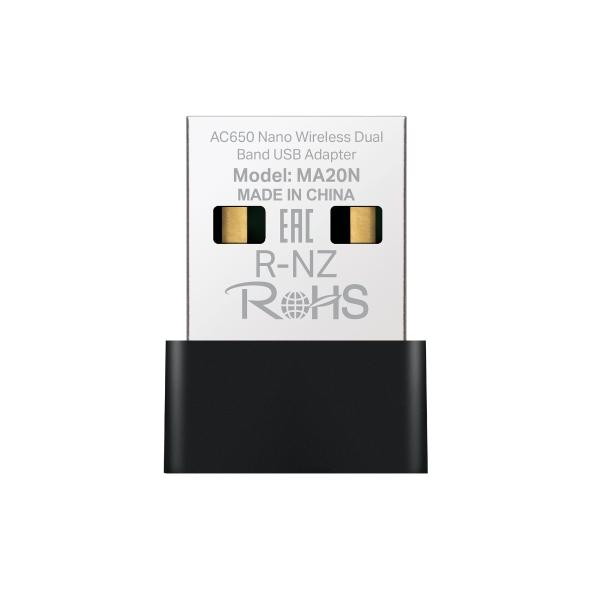Adaptor USB Wi-Fi Mercusys MA20N AC650 Nano