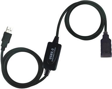 Repetor PremiumCord USB 2.0 și cablu prelungitor A/MA/F 10m