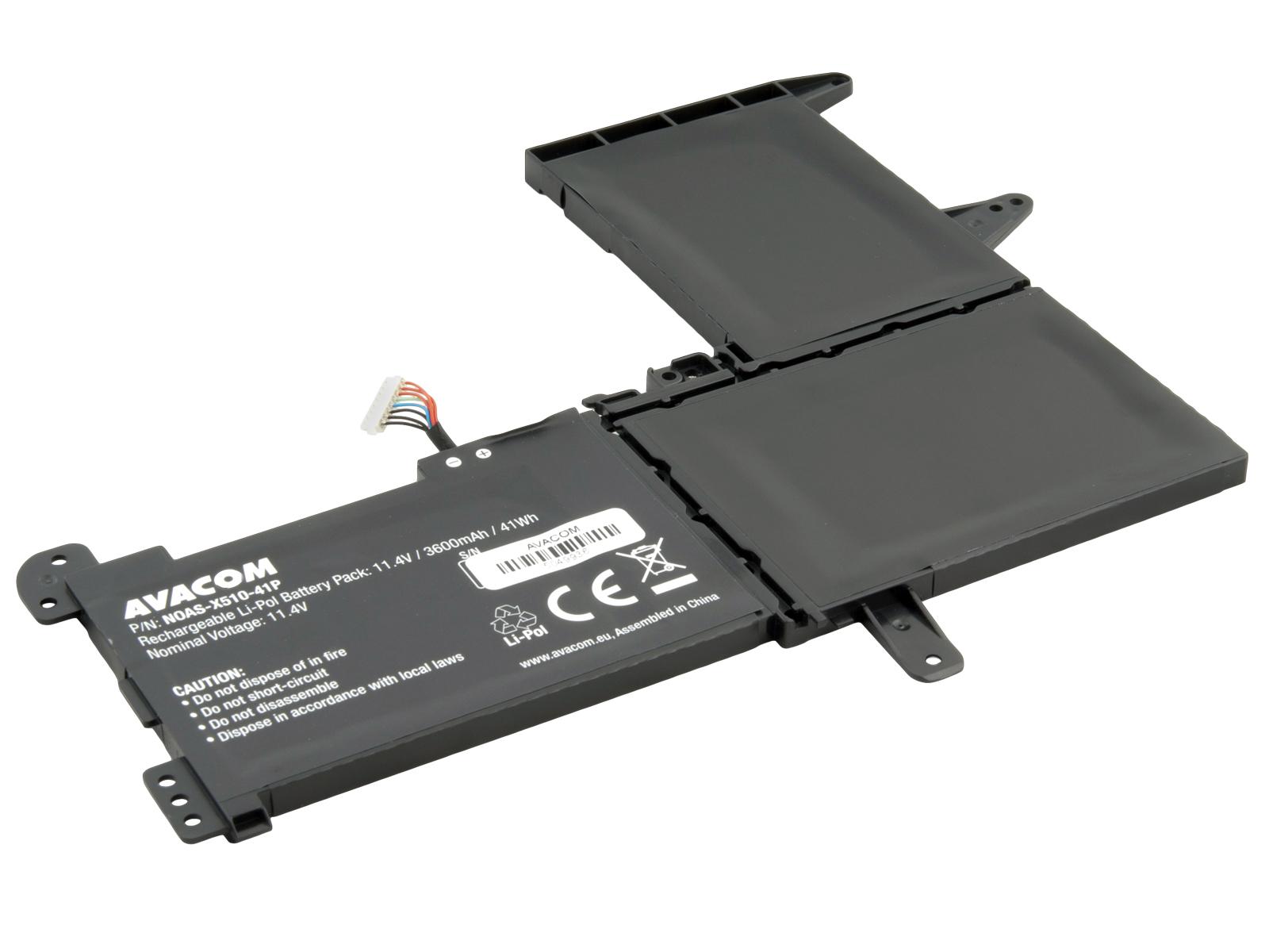 Baterie AVACOM pentru Asus VivoBook X510 S510 Li-Pol 11.4V 3600mAh 41Wh