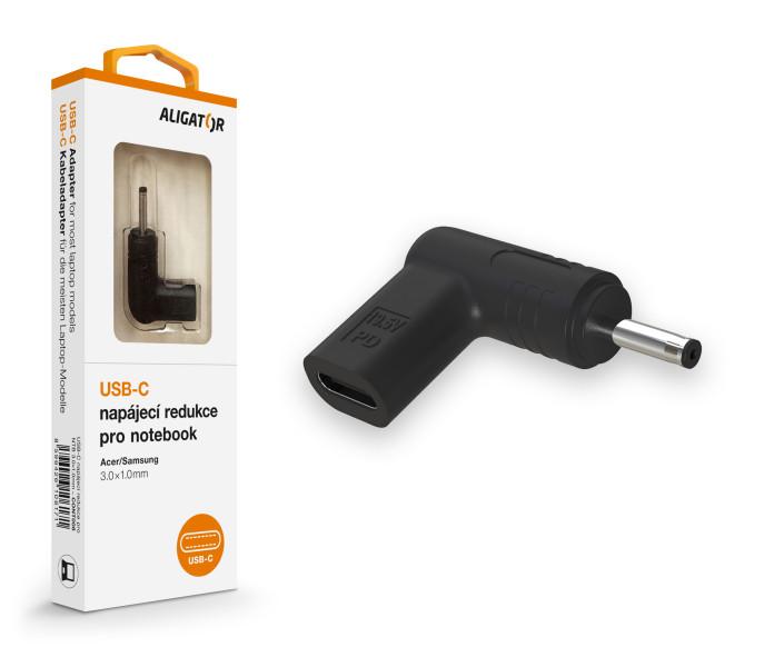 Adaptor de alimentare Aligator USB-C 3,0 x 1,0 mm pentru laptopuri Acer/Samsung