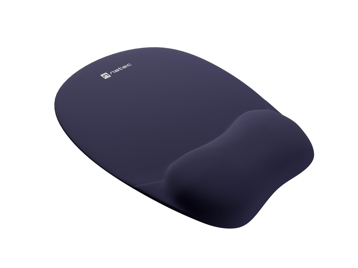 Pad mouse ergonomic Natec CHIPMUNK, spumă cu memorie, bleumarin, 230x200 mm