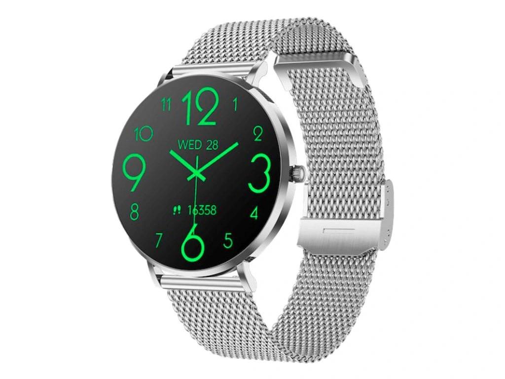 CARNEO Phoenix HR+ a doua generație/41 mm/argintiu/bandă elegantă/argintiu