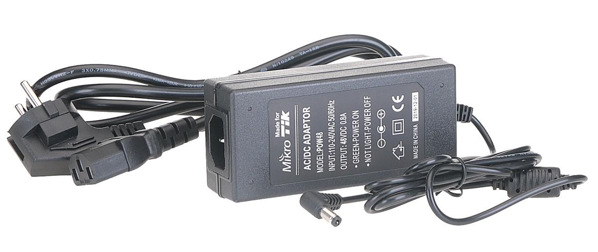 Adaptor de alimentare MikroTik OEM 48V 0.8A pentru RouterBOARD inclusiv cablu de alimentare