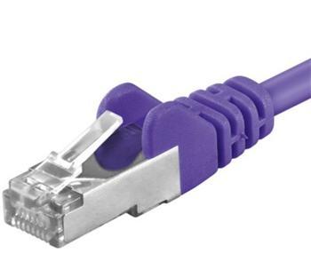 Cablu patch Premiumcord CAT6a S-FTP, RJ45-RJ45, AWG 26/7 1m, violet