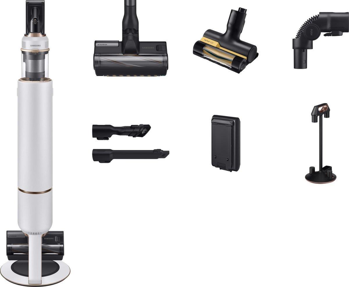 Aspirator stick Samsung Bespoke Jet Plus Pet fără fir 86 dB alb-negru