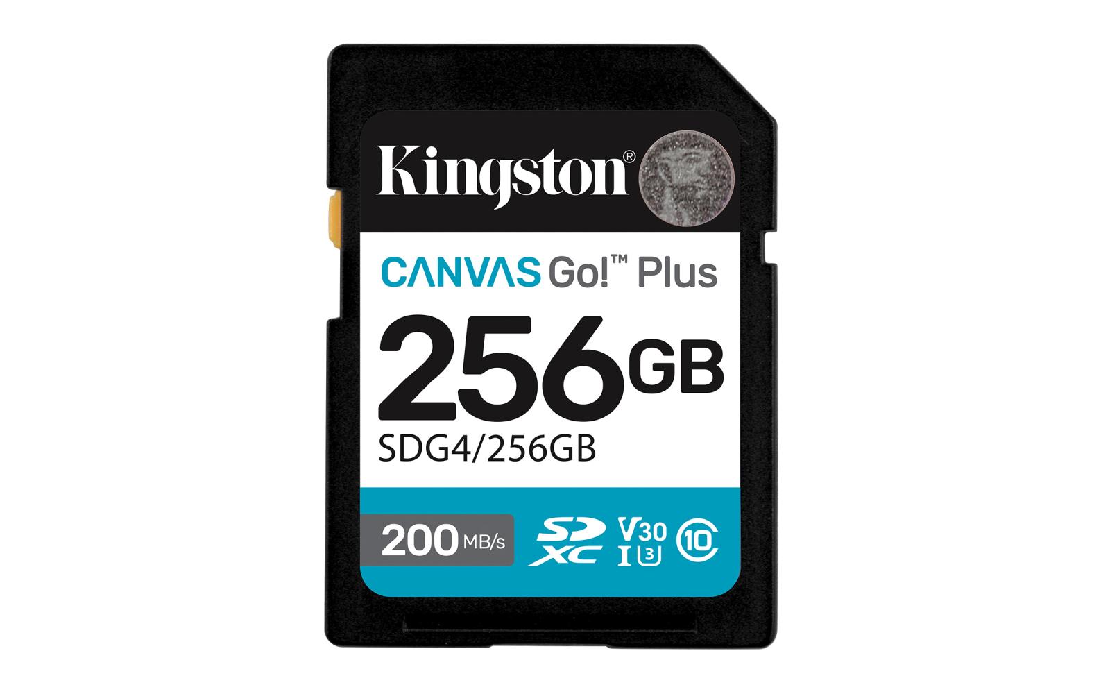 Kingston Canvas Go Plus/SDXC/256GB/UHS-I U3/Clasa 10