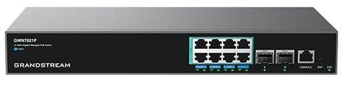 Switch de rețea administrat Grandstream GWN7821P L3, 8x2.5G, SFP+, PoE, VLAN, IGMP, MLD, MVR