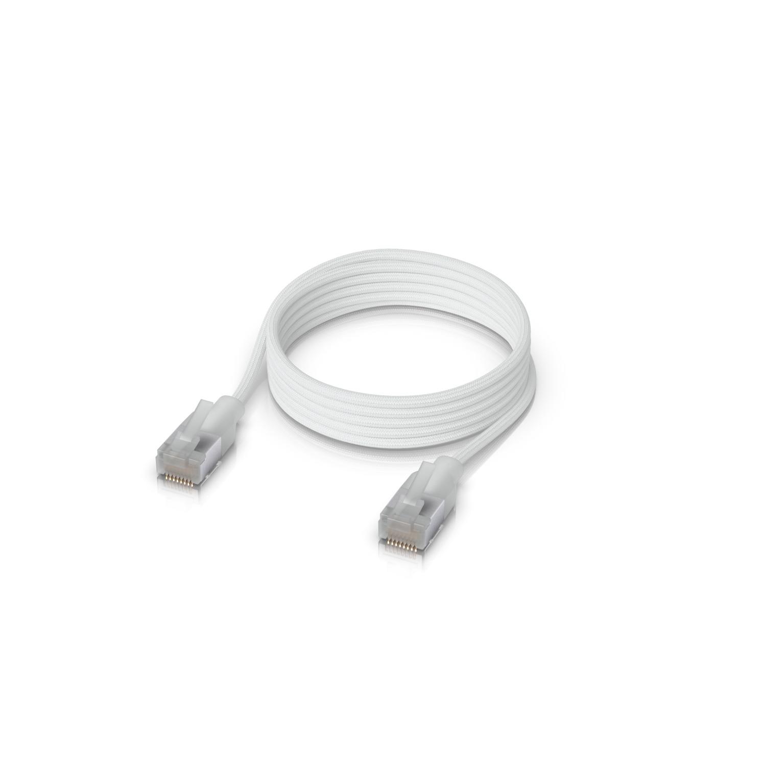 Cablu patch UniFi Premium 2m, Ubiquiti UACC-Cable-Patch-EL-C6A-2M-W