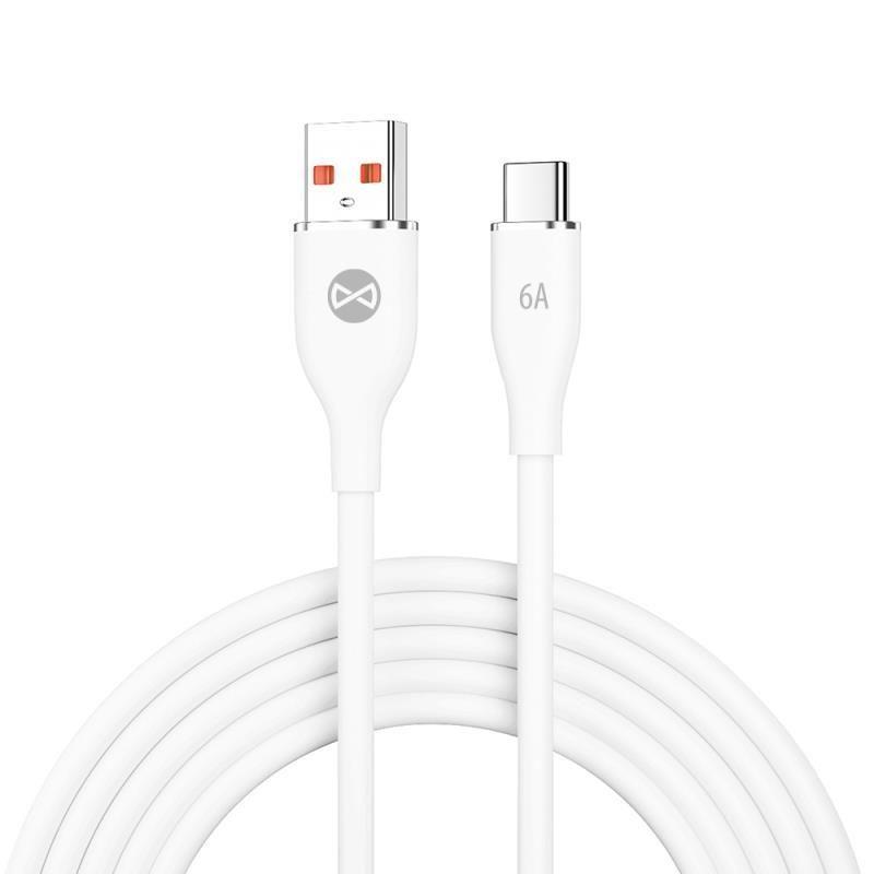 Cablu de date Forever USB/USB-C 1m 66W alb