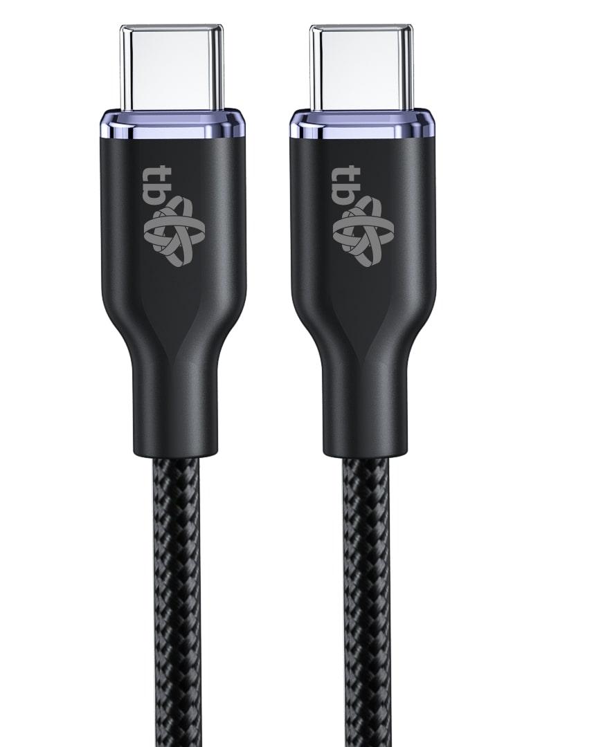 Cablu TB USB C - USB C 60W Glamour 1.5m negru