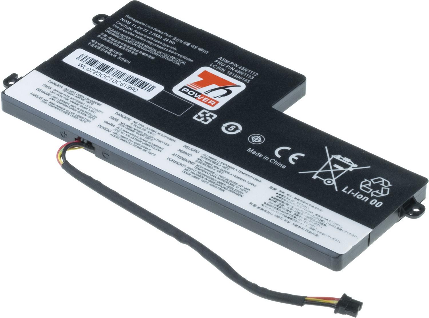 Baterie T6 Lenovo ThinkPad T440, T440s, T450, T450s, internă, 2060mAh, 24Wh, 3 celule, Li-poly