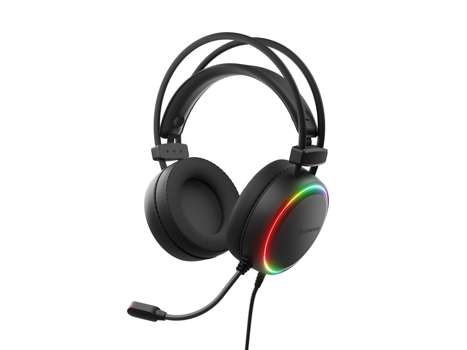 Căști de gaming cu microfon Genesis NEON 613 G2/Jack/Stand/negre