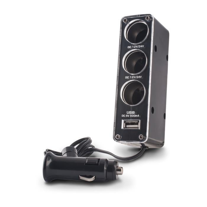 Încărcător auto Forever 3 în 1 cu cablu USB