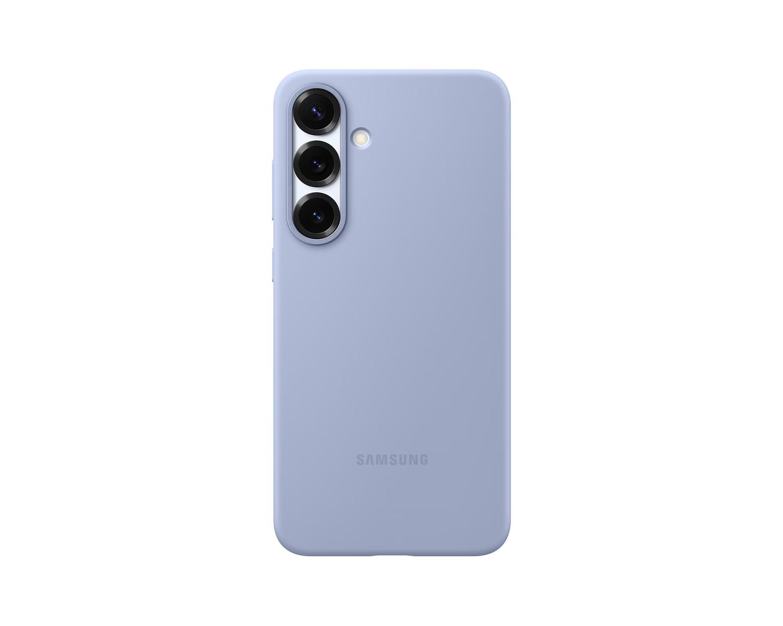 Husă spate din silicon Samsung pentru Galaxy S25+, albastru deschis