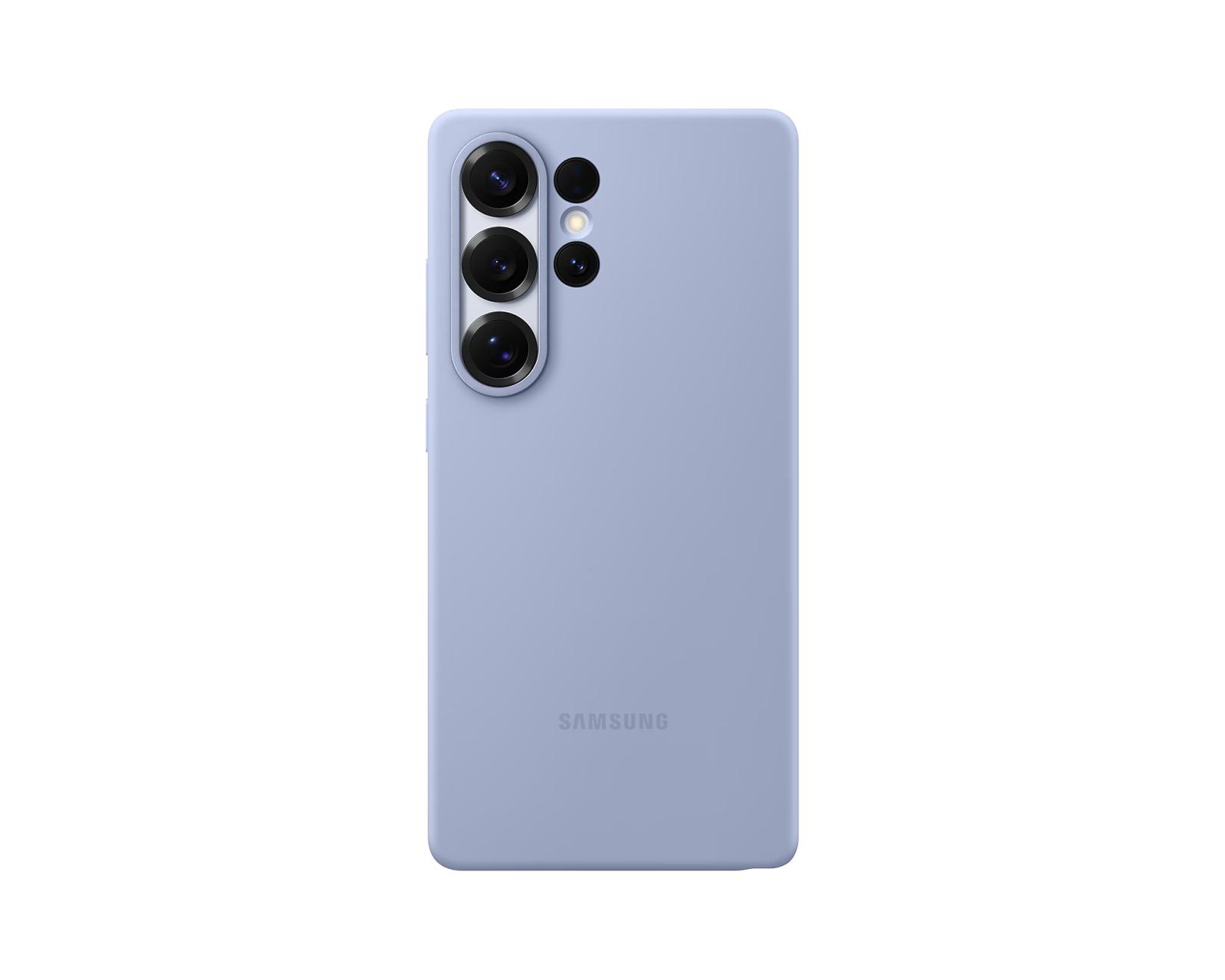 Husă spate din silicon Samsung pentru Galaxy S25 Ultra, albastru deschis