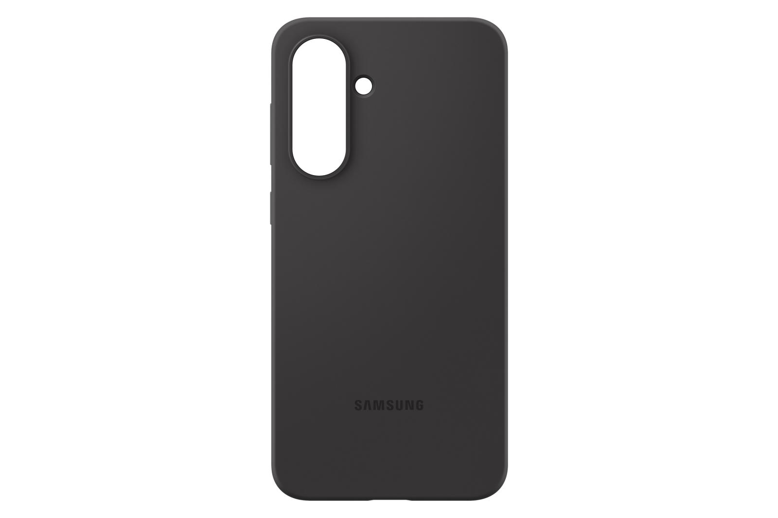 Husă spate din silicon Samsung pentru Galaxy A56, neagră