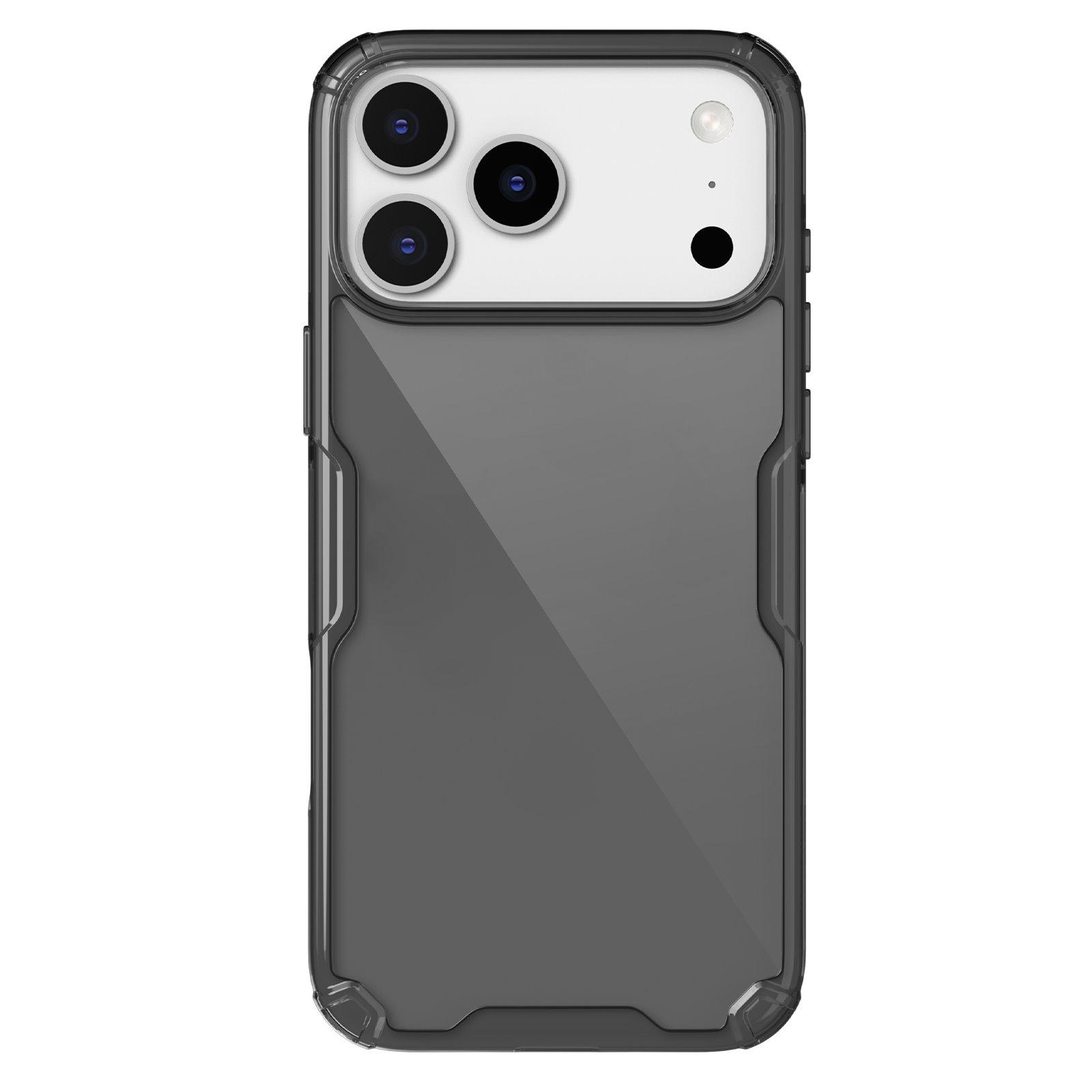 Carcasă Nillkin Nature TPU PRO pentru Apple iPhone 17 Pro/18 Pro, Negru Transparent