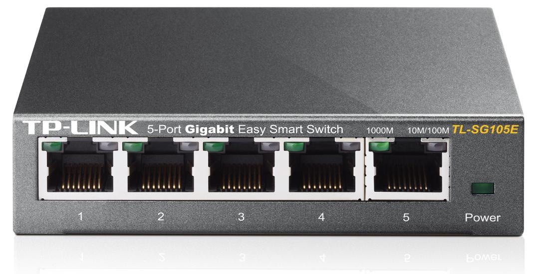 Switch inteligent Gigabit cu 5 porturi TP-Link TL-SG105E Easy