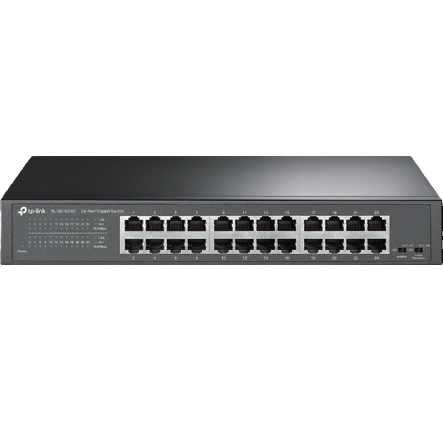Switch TP-Link TL-SG1024D 24xGb fără ventilator pentru desktop/rack