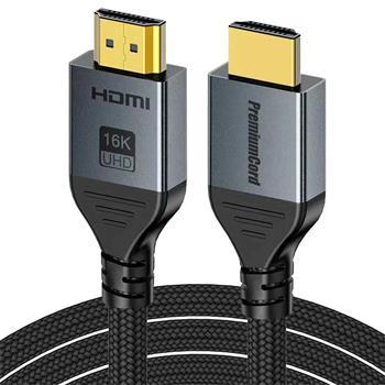 Cablu HDMI 2.2 PremiumCord Ultra HD 16K@60Hz, 8K@240Hz, 4K@480Hz placat cu aur, 5 m