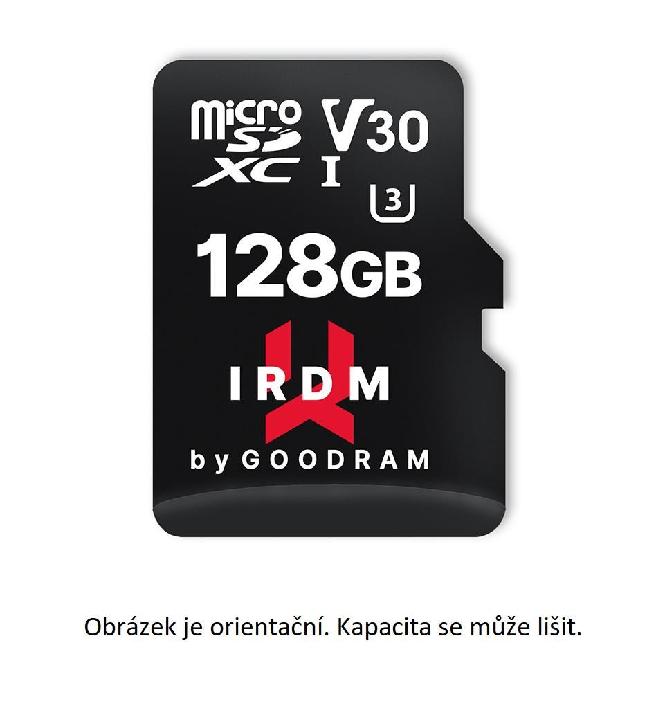 Placă microSDXC GOODRAM 64GB IRDM (R: 100 / W: 70 MB / s), UHS-I Clasa 10, U3, V30 + Adaptor