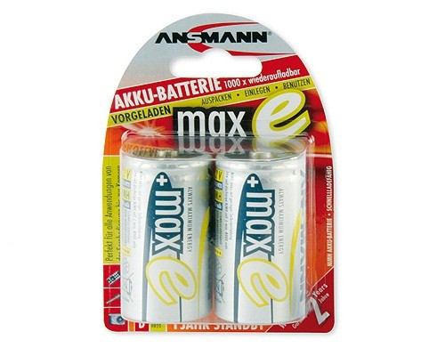 Baterie - Ansmann maxE Mono NiMH 2x D 8500mAh