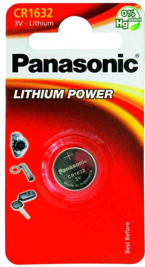 Baterie cu litiu PANASONIC (buton) CR-1632EL / 1B 3V (Blister 1buc)