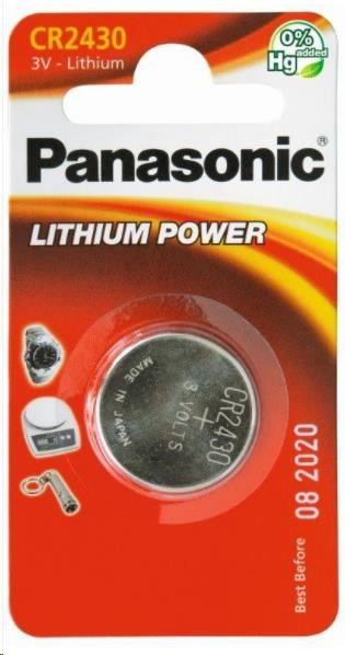 Baterie cu litiu PANASONIC (buton) CR-2430EL / 1B 3V (Blister 1buc)