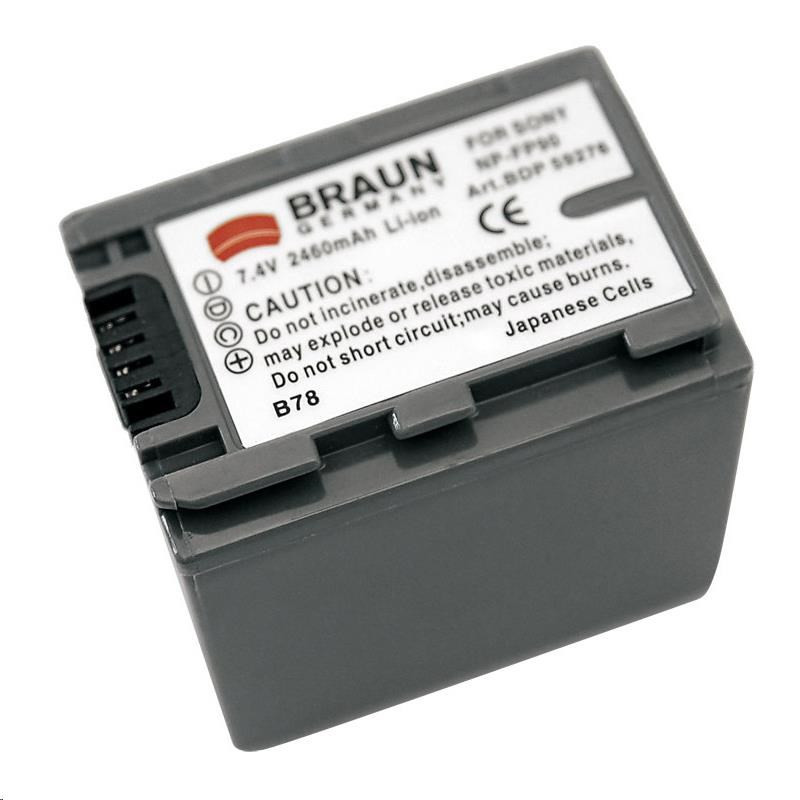 Baterie Braun SONY NP-FP90, 2460mAh