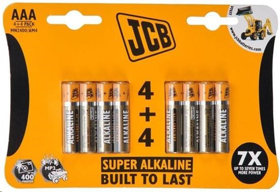 Baterii alcaline JCB SUPER LR03, blister 8 buc.
