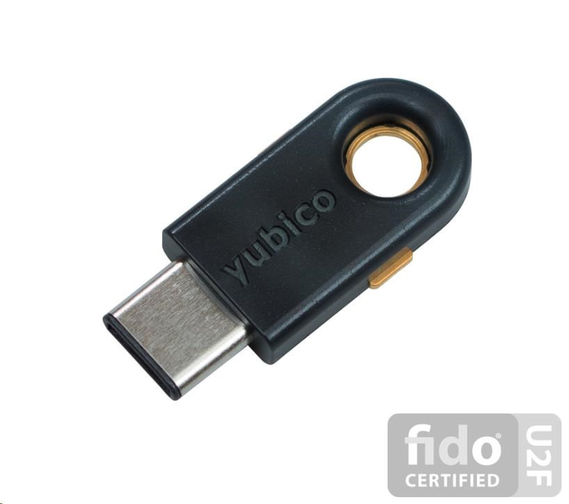 YubiKey 5C - USB-C, cheie/token cu autentificare multifactor, OpenPGP și suport pentru Smart Card (2FA)