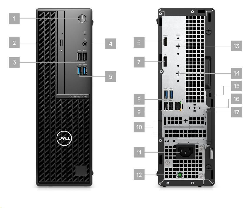 DELL PC Optiplex 3000 SFF/180W/TPM/i5-12500/16GB/512GB SSD/Integr