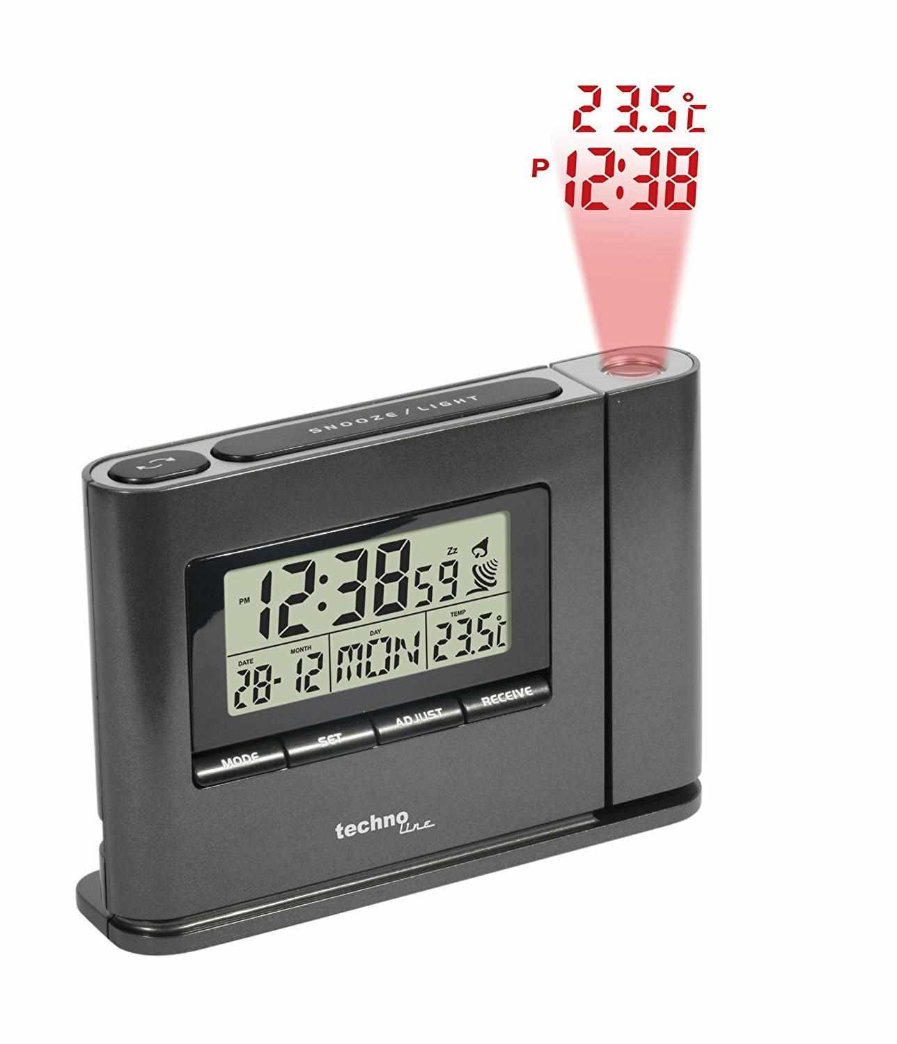 TechnoLine WT 519 - ceas cu alarmă digital cu proiecție a timpului și a temperaturii interioare