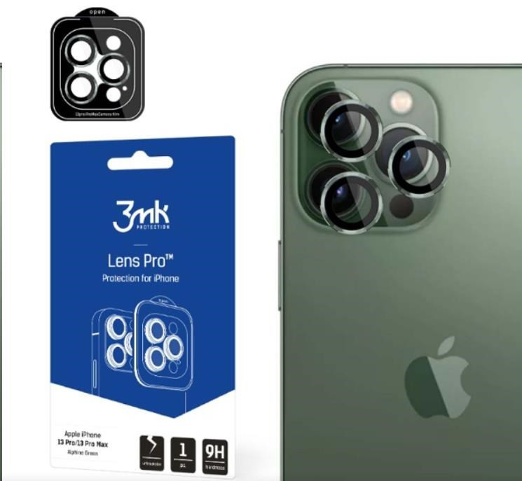 3mk Lens Protection Pro pentru Apple iPhone 13 Pro / iPhone 13 Pro Max, verde
